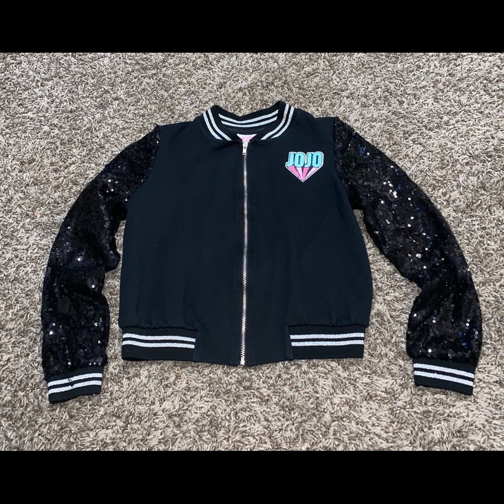 Jojo Siwa sequin bomber jacket